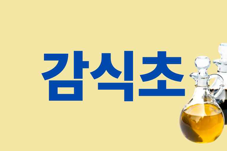 감식초먹는법, 만드는법, 효능, 주의사항