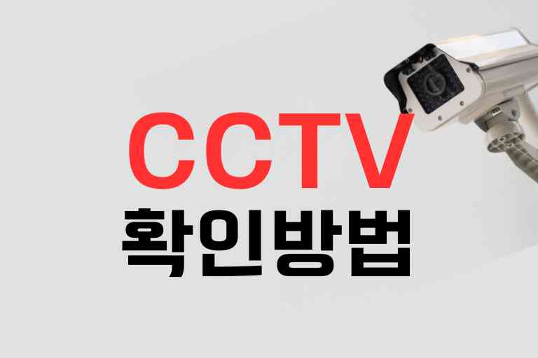 우리동네 cctv 실시간 확인하는 5가지 방법