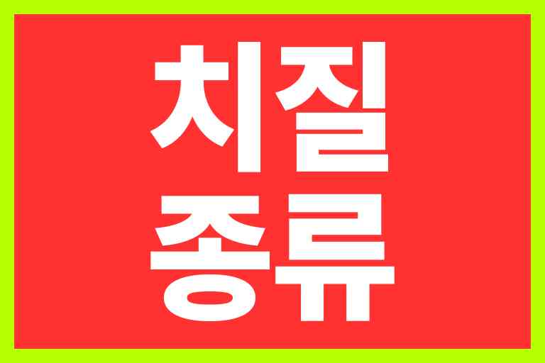 치질 종류