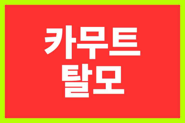 카무트 탈모