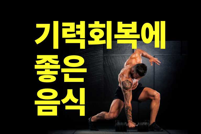 기력회복에 좋은 음식