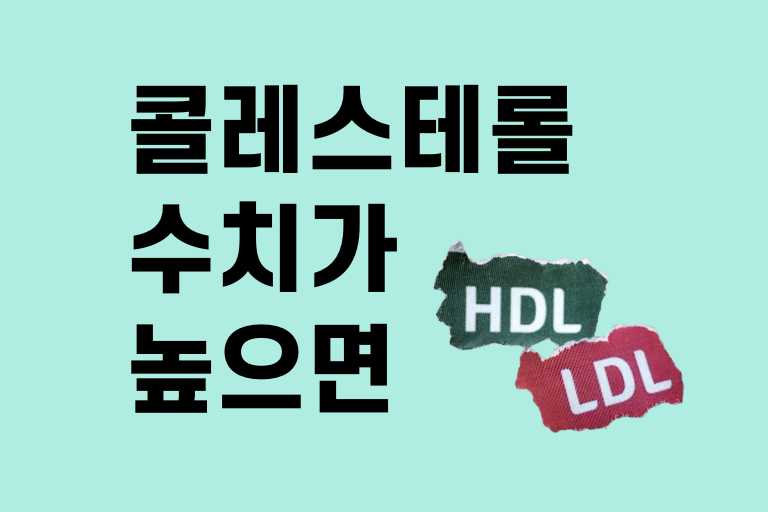 콜레스테롤 수치가 높으면 나타나는 증상