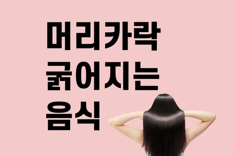머리카락 굵어지는 음식