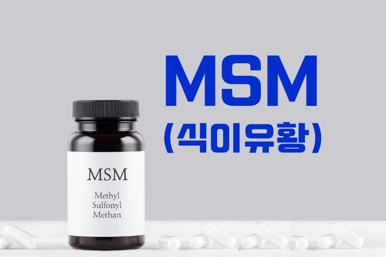 methylsulfonylmethane 효능 MSM