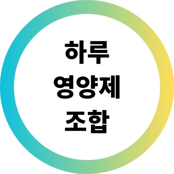 하루 영양제 조합
