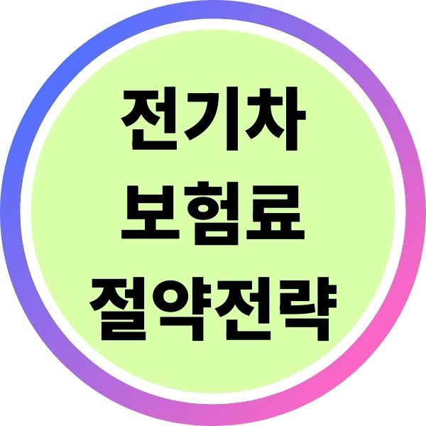 전기차 보험료 절약 전략